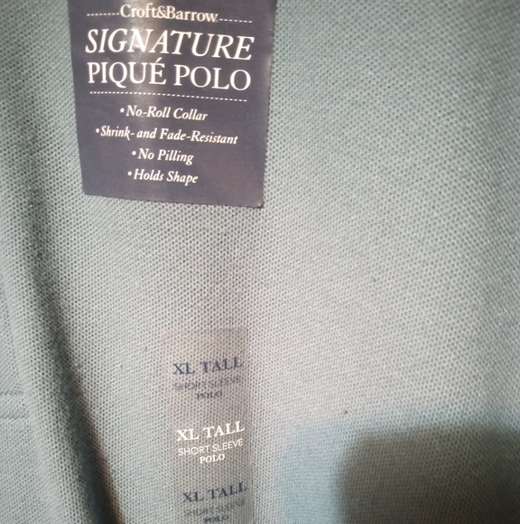 NWT Croft & Barrow Easy Care Men's sz XL Tall Polo - Picture 2 of 7